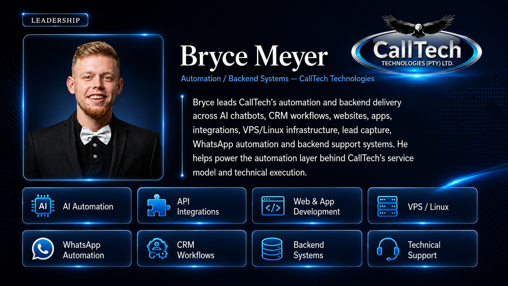 Bryce Meyer — Automation / Backend Systems, CallTech Technologies